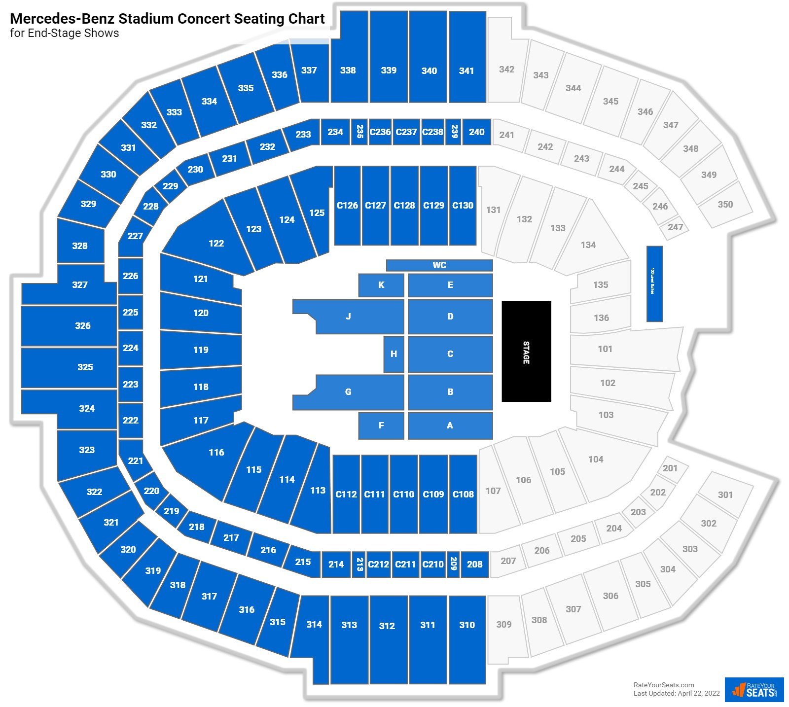 Interactive Mercedes-Benz Stadium Seating Chart for SEC Championship 2023