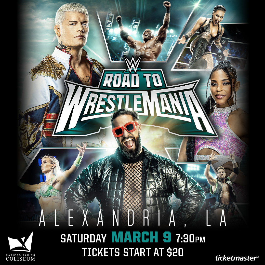 Experience WWE in Alexandria, LA – Road to WrestleMania Tickets on Sale