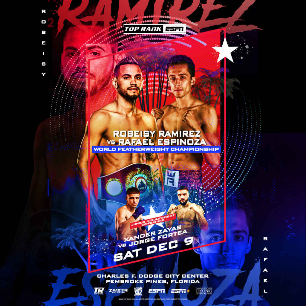 When to Watch Ramirez vs Espinoza: Full Fight Card on December 9