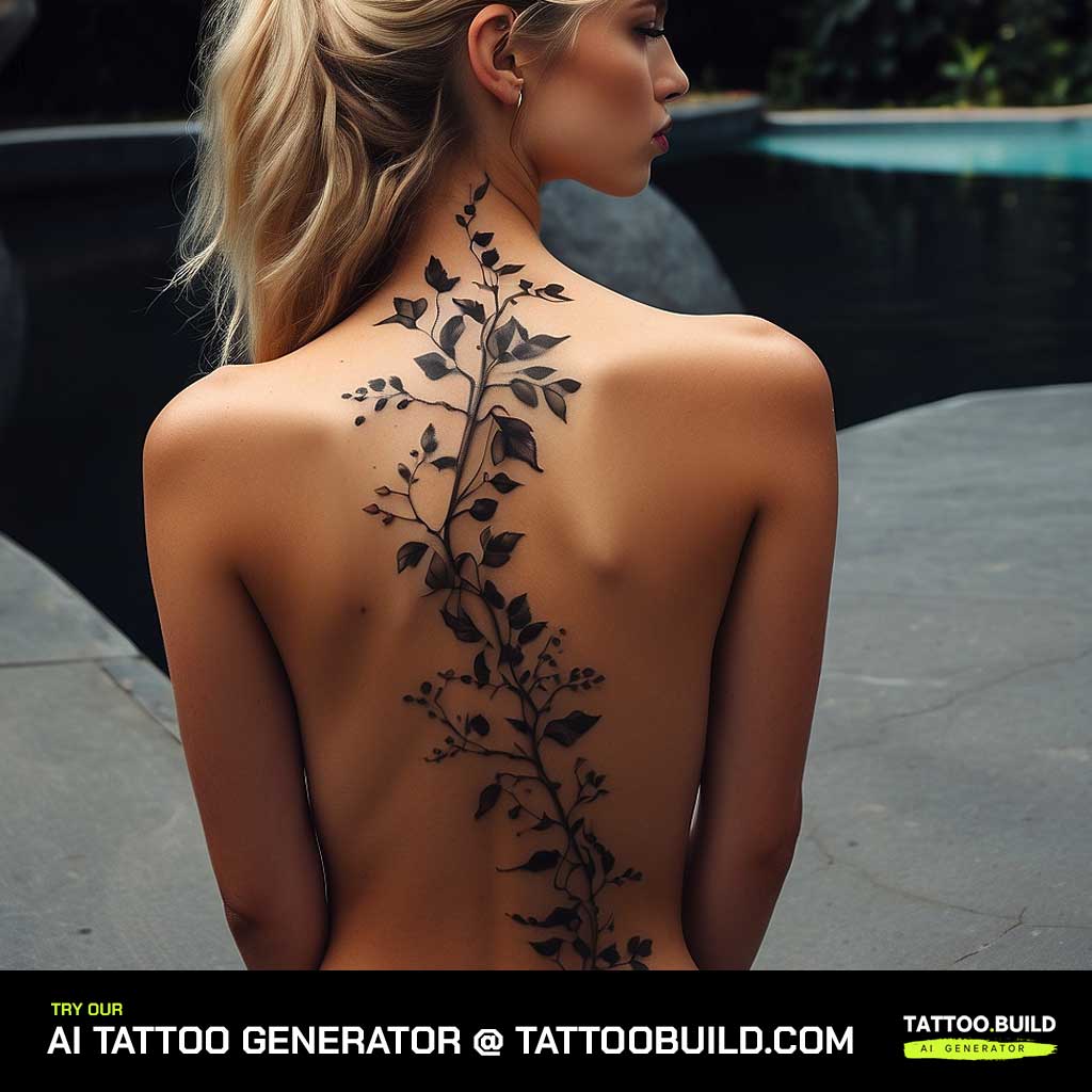 Vine Spine Tattoo Ideas: Elegant Designs for Your Back