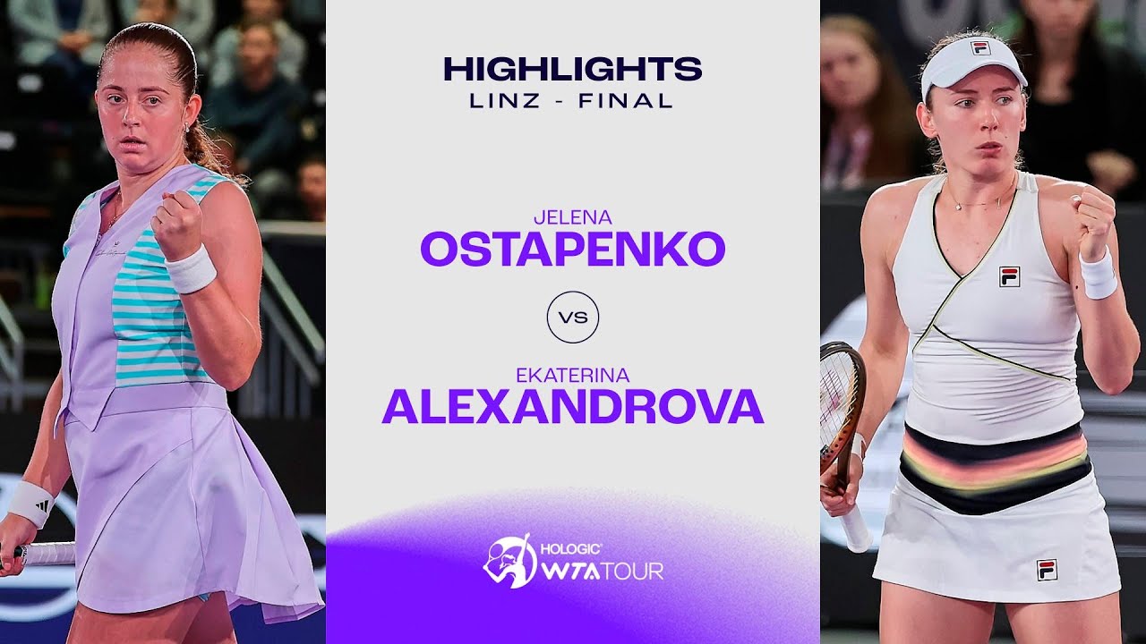 WTA Linz 2024: Ekaterina Alexandrova vs Jelena Ostapenko Match Highlights