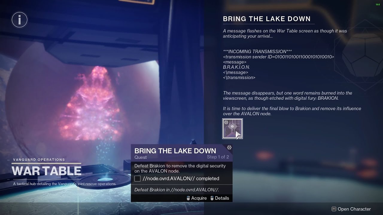 bring the lake down destiny 2