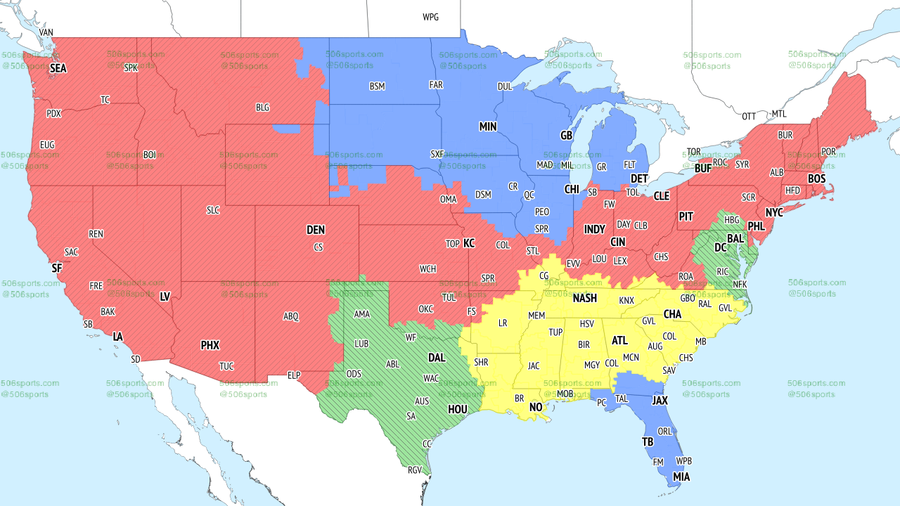 Week 1 NFL Games 2023: TV Schedule and Broadcasting Map