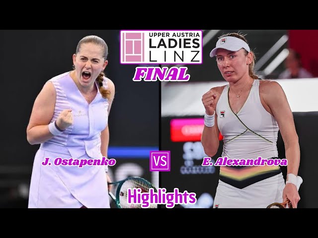 WTA Linz 2024: Ekaterina Alexandrova vs Jelena Ostapenko Match Highlights