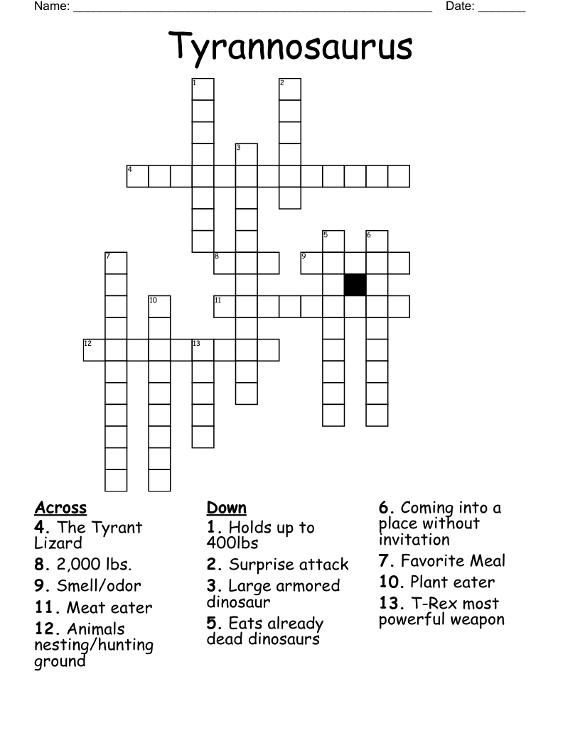 tyrant crossword