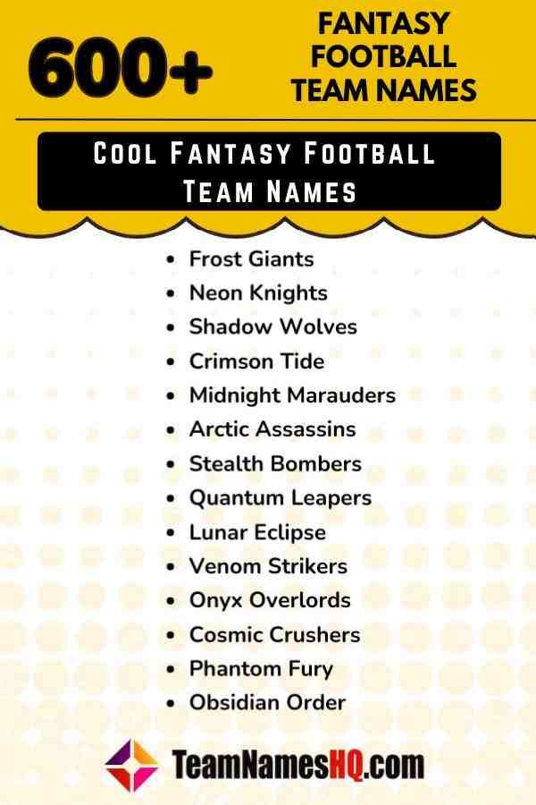 Best Movie Fantasy Football Team Names for 2024 Season