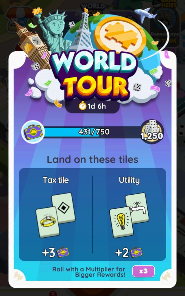 monopoly go world tour event