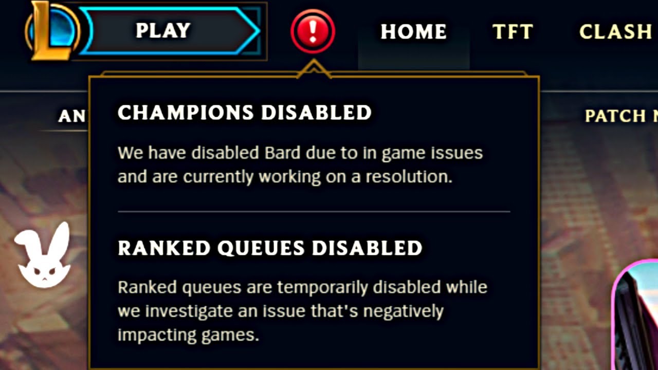 lol ranked disabled