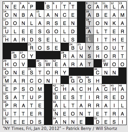 thunderstruck nyt crossword clue