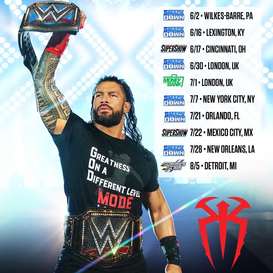 Roman Reigns Schedule: All You Need to Know About His Upcoming Matches!