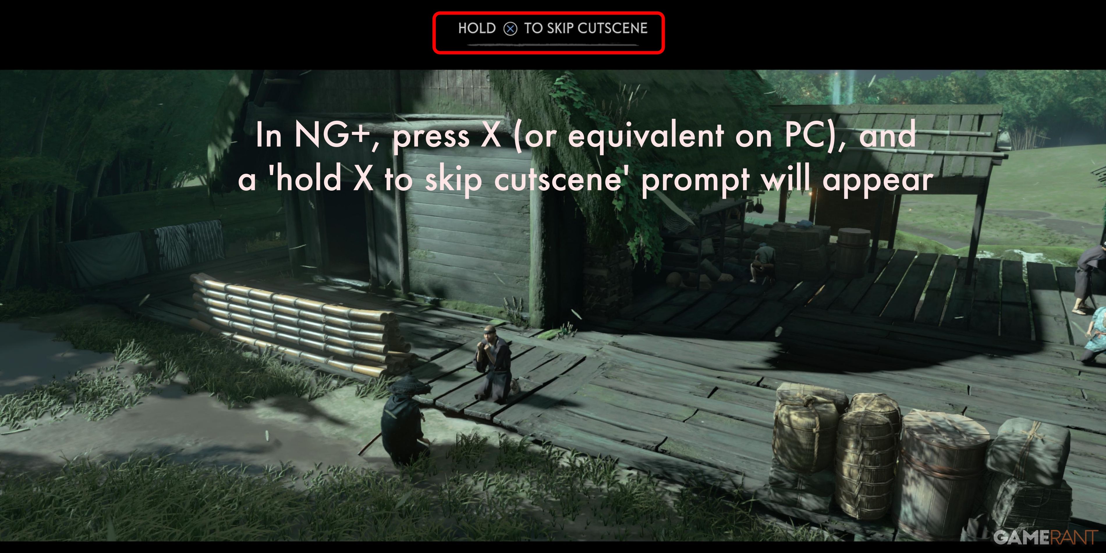 how to skip cutscenes in ghost of tsushima pc