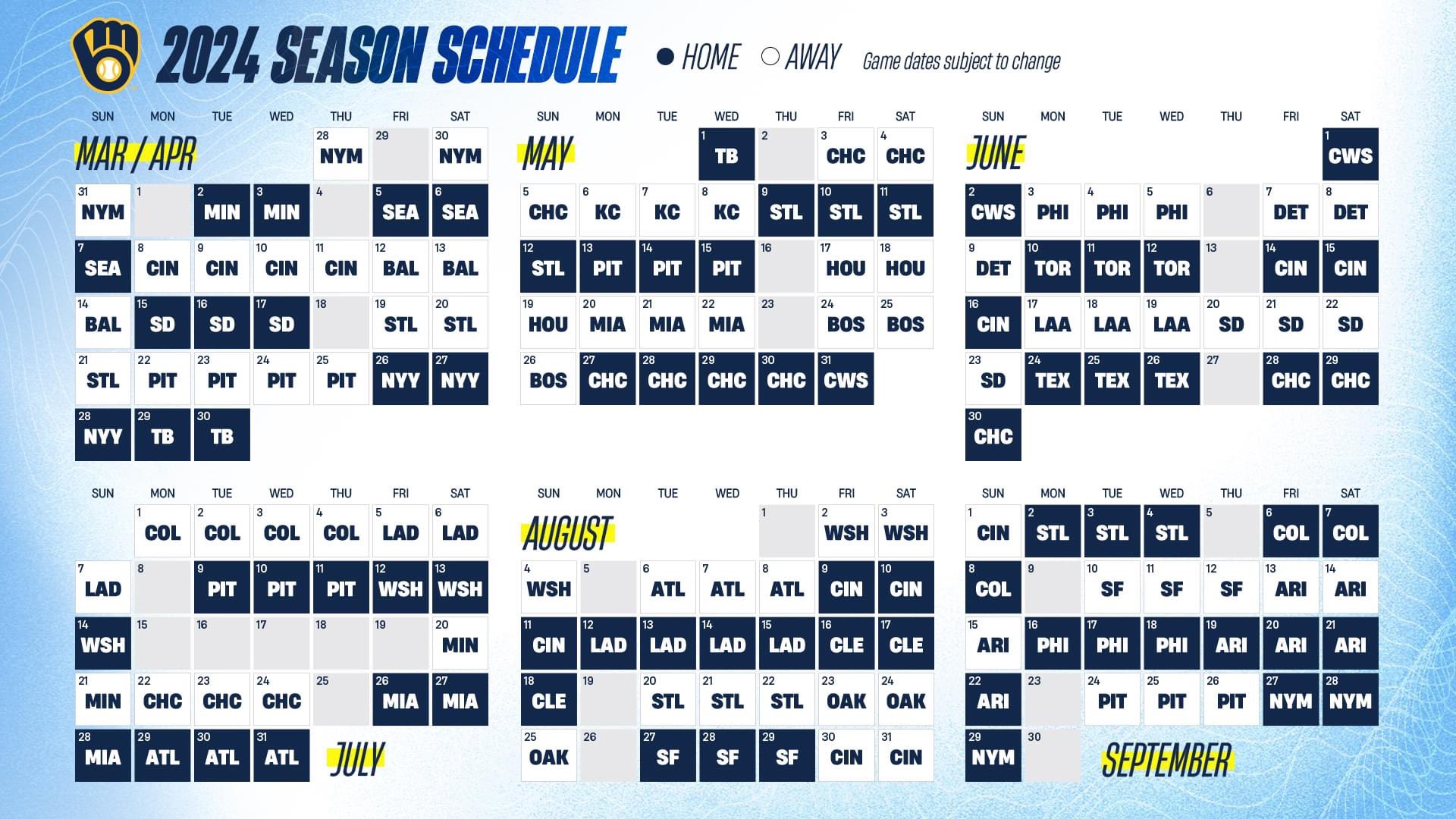 Brewers Rangers 2024 Schedule:  Dont Miss Any Games This Season