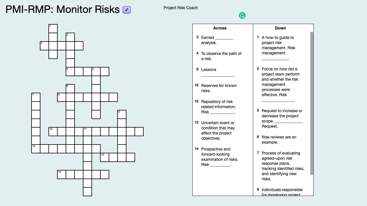 monitor crossword