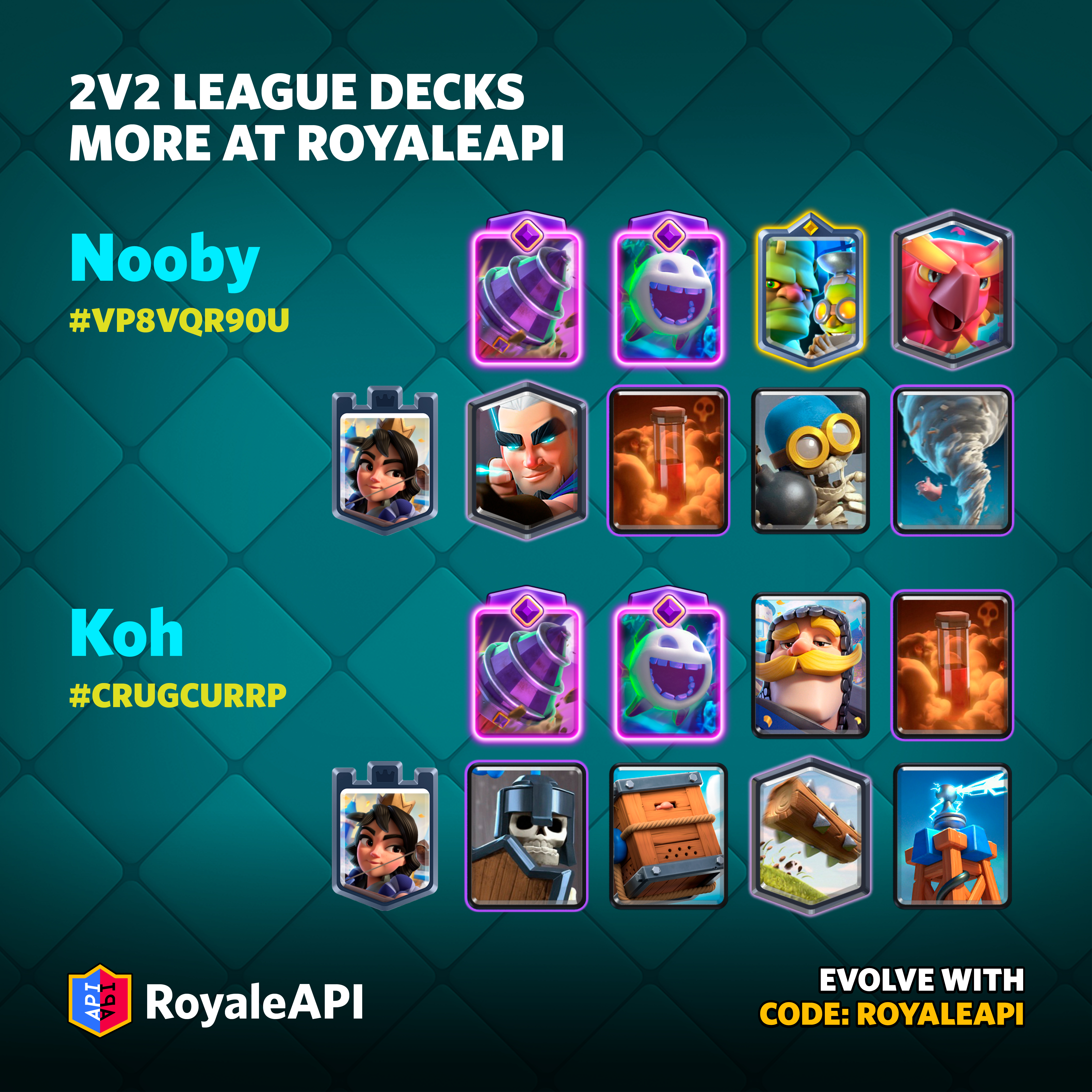 clash royale best 2v2 decks