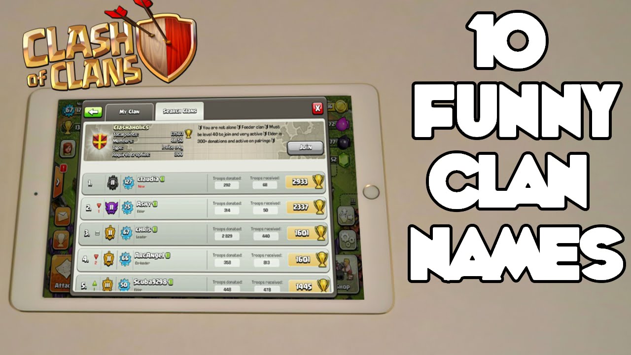 good names for coc