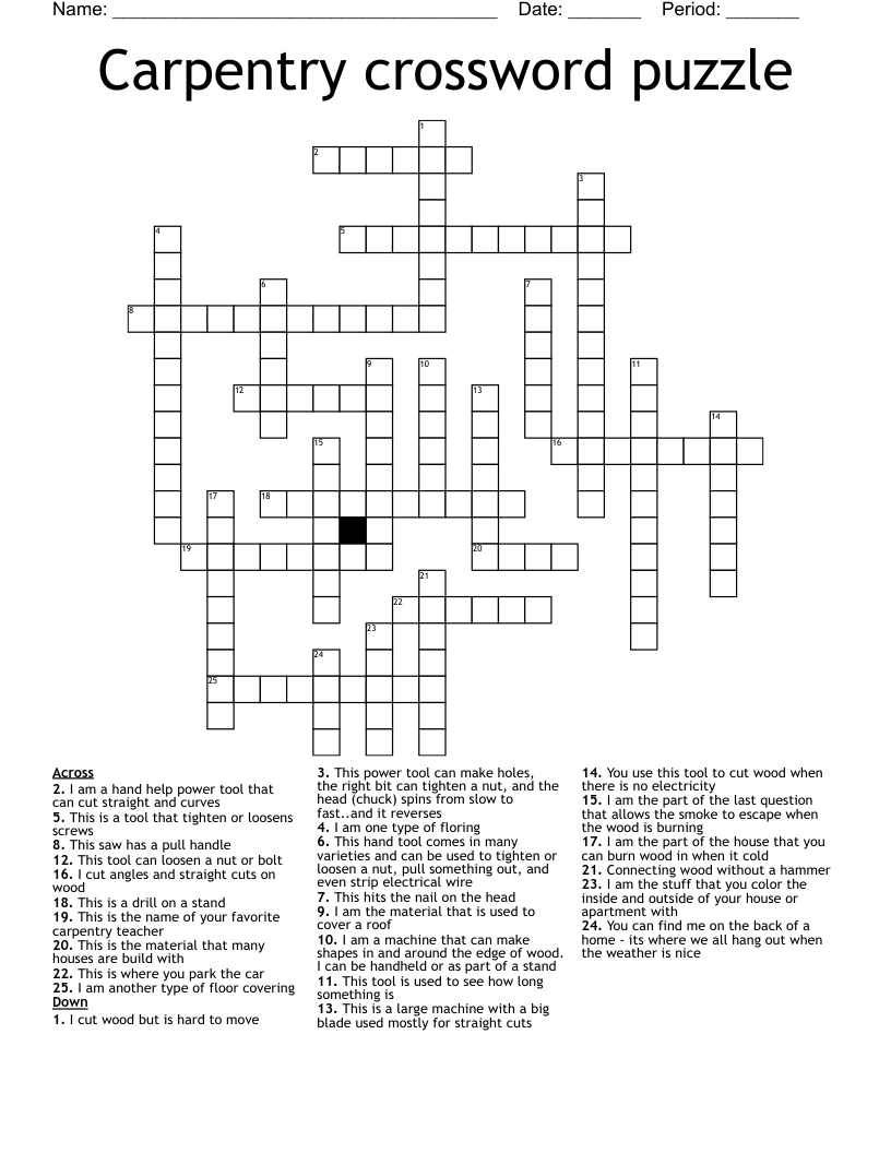 Carpenter crossword puzzles too hard? Heres how to find the answers easily!