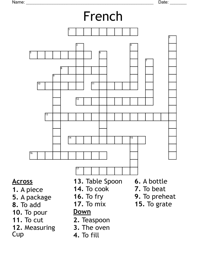 French for cup crossword hint: Check out this simple explanation and ace the puzzle!