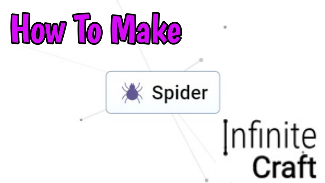 how to make spider in infinite craft