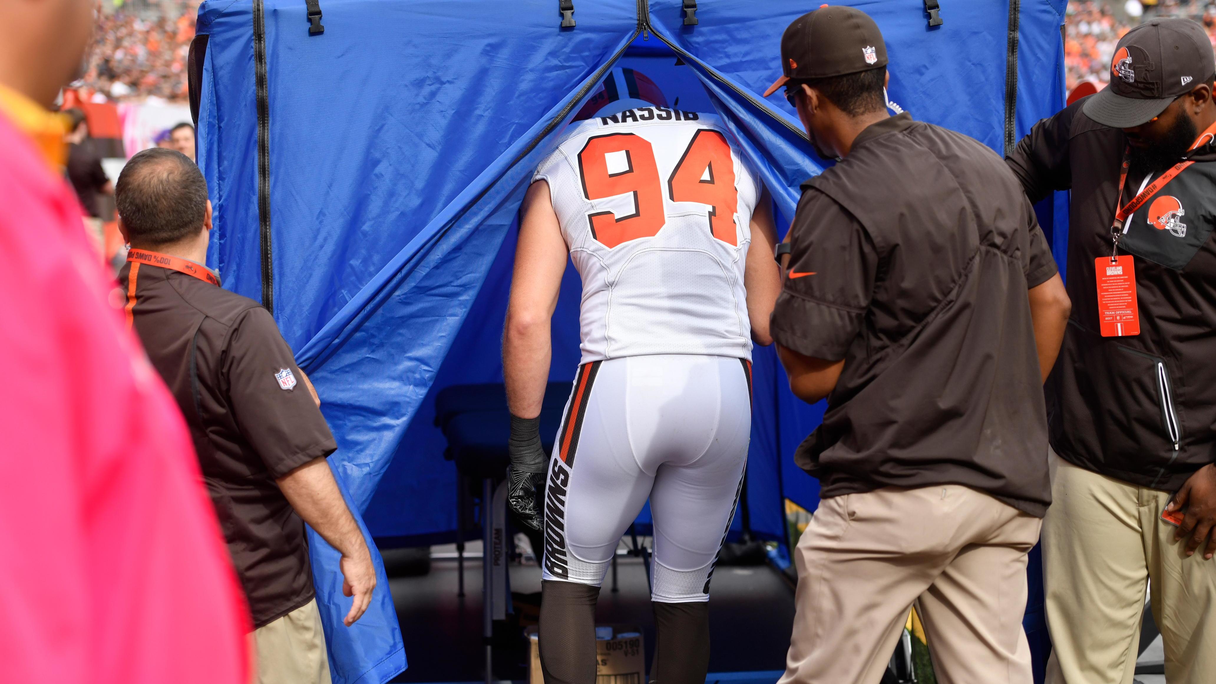 Football medical tent on the field. See why teams use this for quick and private injury assessment.