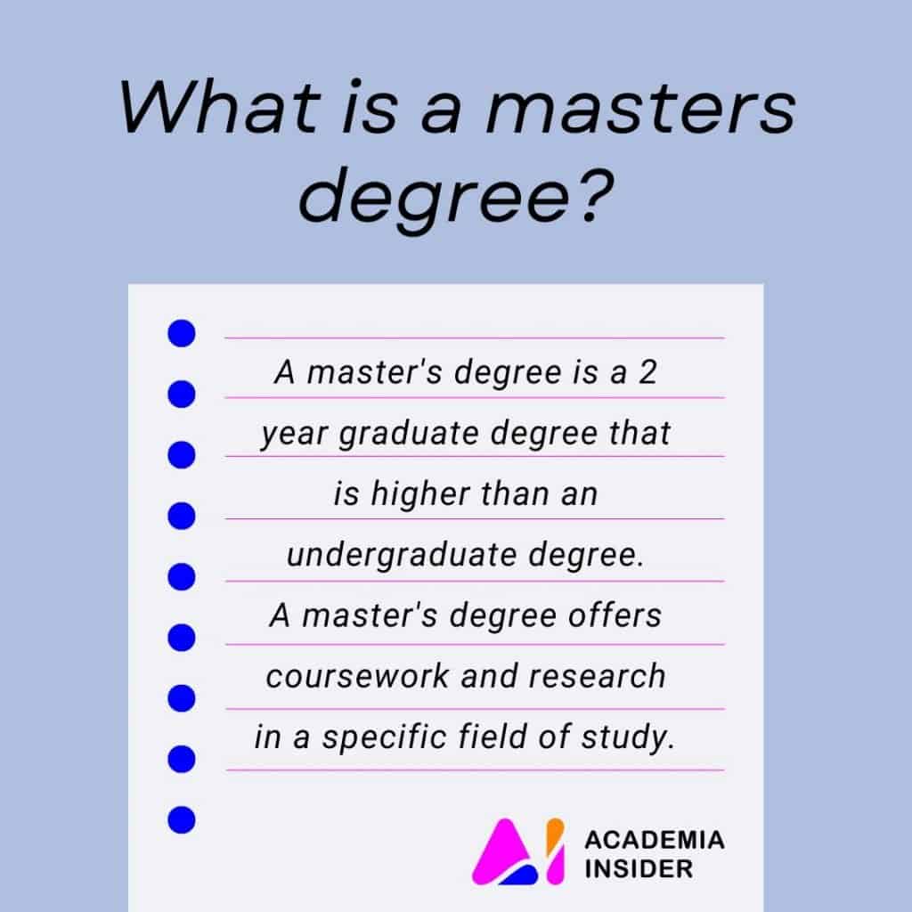 What is a Masters Degree (Everything You Need to Know About Getting a Masters/Elaborated Explanation)