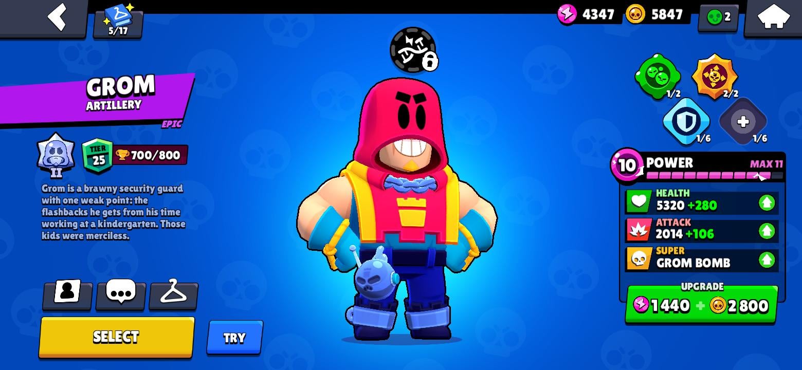 grom build brawl stars