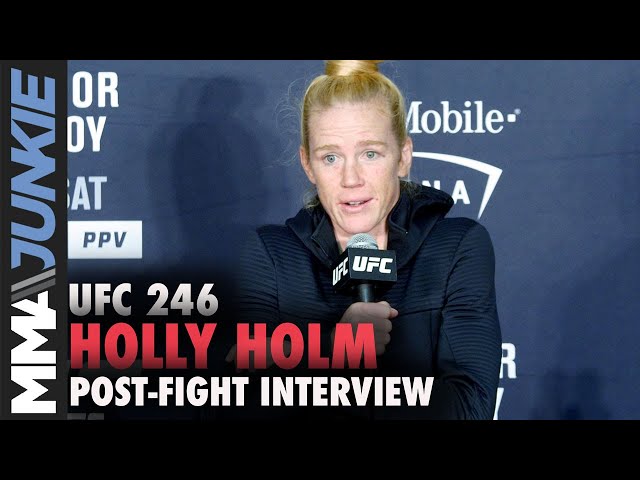 Holly Holm after the Mude:The latest updates and post-fight interviews!