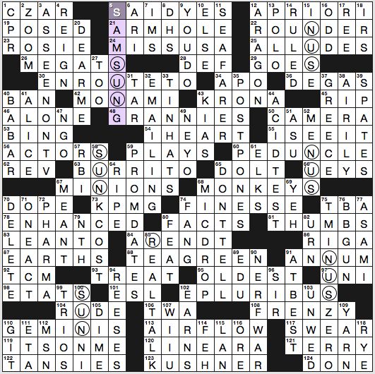 follow as a lead nyt crossword clue